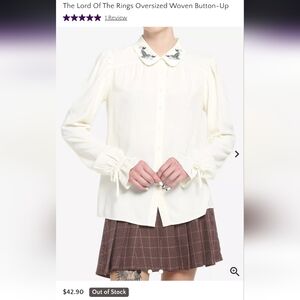 The Lord Of The Rings Oversized Woven Button-Up